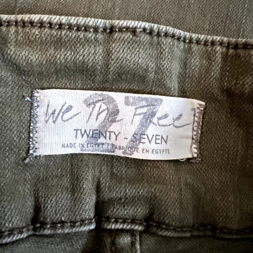 Free People We The Free Jayde Flare Jeans green Size 27 CLM - Picture 5 of 6